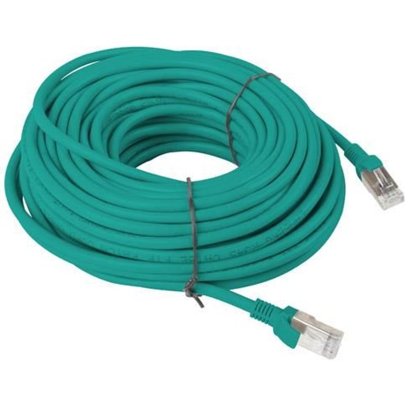 CABLE CORDON RESEAU LANBERG PCU5-10CC-2000-G - RJ45 - UTP - CAT 5E - 20M - VERT