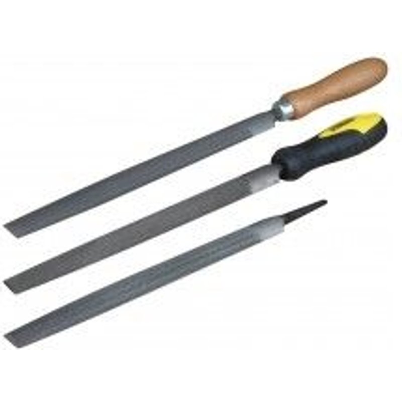 Lime demi-ronde, manche bois, 150 mm, 1/2 DX