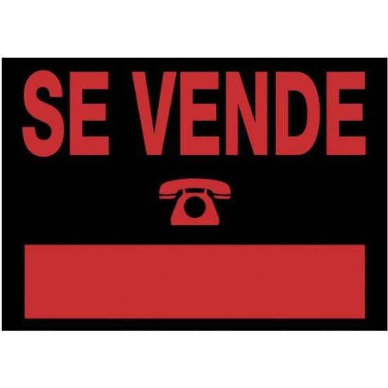 Affiche 'Ă vendre' 500x350 mm pvc noir archive 2000