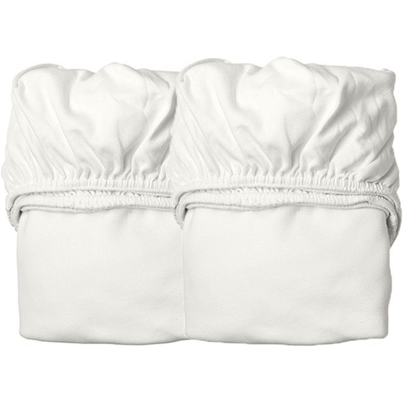 Lot De 2 Draps Housse Lit Junior ? Blanc