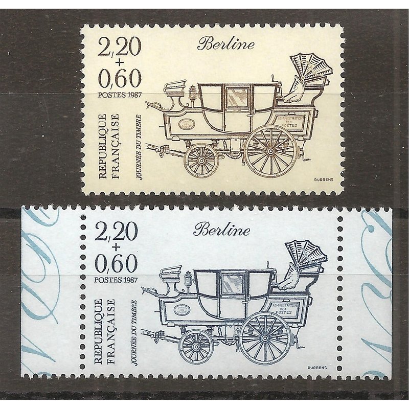 2468 - 2469 (1987) Journée Du Timbre Berline N** (Cote 2,9e) (8875)