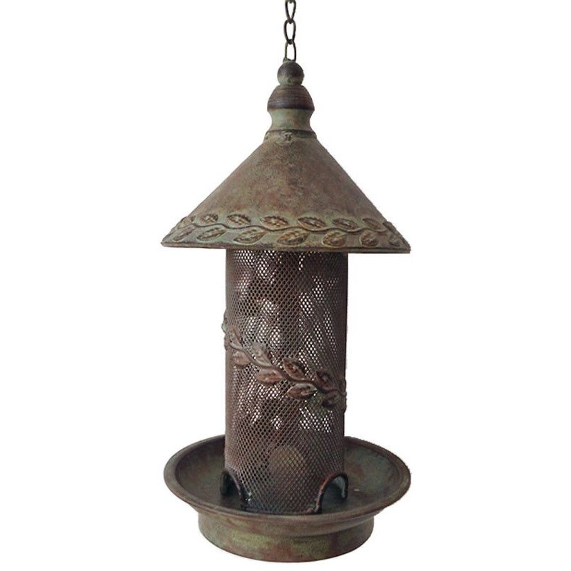Mangeoire Oiseaux À Suspendre 16x16x52cm