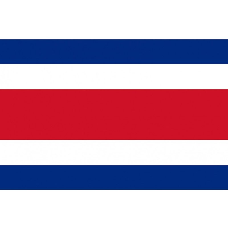 Drapeau Costa Rica - 5 X 3.3 Cm - Sticker/Autocollant