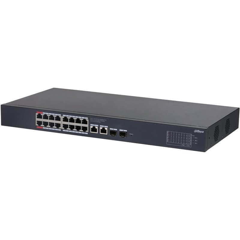 Dahua DH-CS4220-16GT-135 - Commutateur - cloud managed - intelligent - 2 x 10/100/1000 (PoE++) + 2 x 10/100/1000 (liaison montante) + 2 x Gigabit SFP (liaison montante) + 14 x 10/100/1000 (PoE+)...
