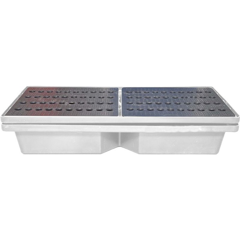 Bac de rétention 70l empilable avec caillebotis