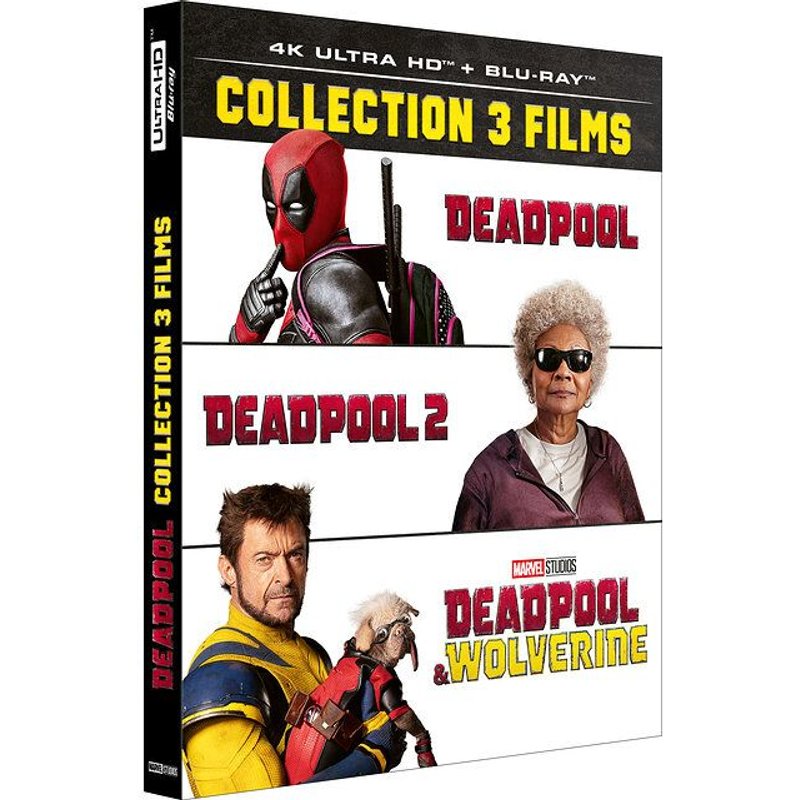 Deadpool 1 + 2 + Deadpool & Wolverine - 4k Ultra Hd + Blu-Ray