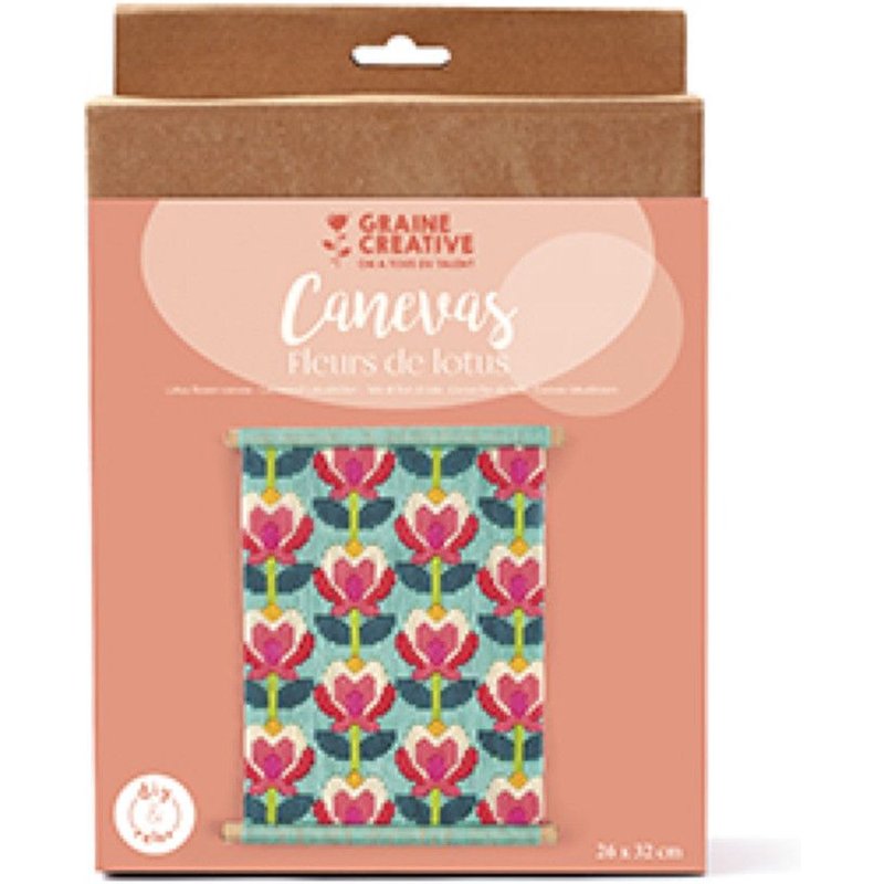 Coffret Canevas Fleurs De Lotus