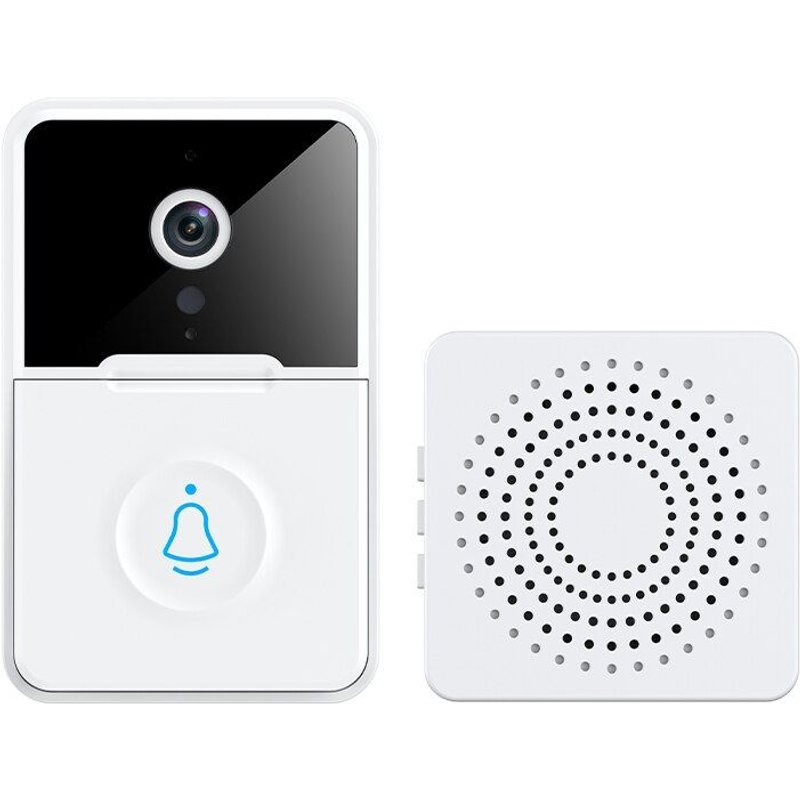 Sonnette intelligente sans fil wi-fi,interphone vidéo pour appartements,sonnette de porte pour téléphone,caméras de sécurité à domicile - Type Doorbell