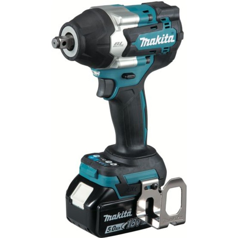 Makita DTW700RTJ - Set clé à choc Li-Ion 18V (2x batterie 5.0Ah) dans MAKPAC - 700 Nm - 1/2" - moteur brushless