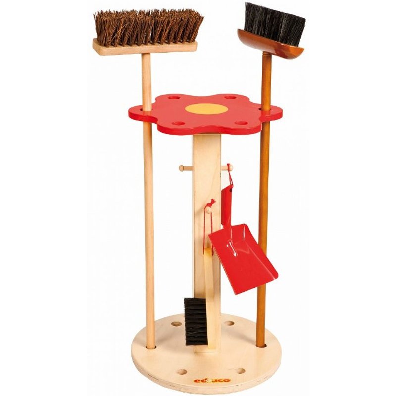 Support En Bois Pour Balais - Jeu Montessori