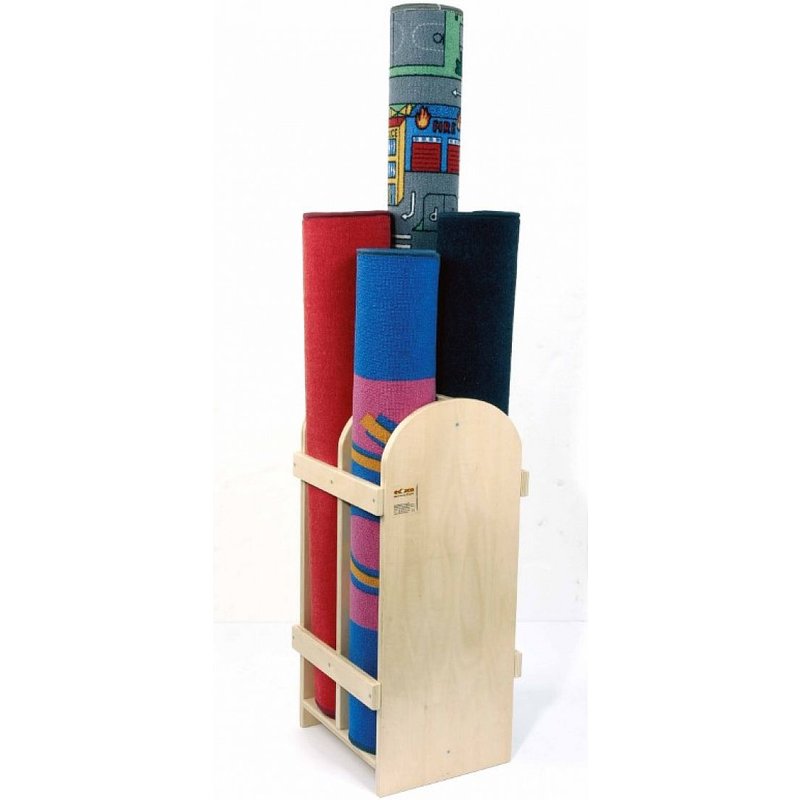 Présentoir Pour 4 Tapis - En Bois - Jeu Montessori