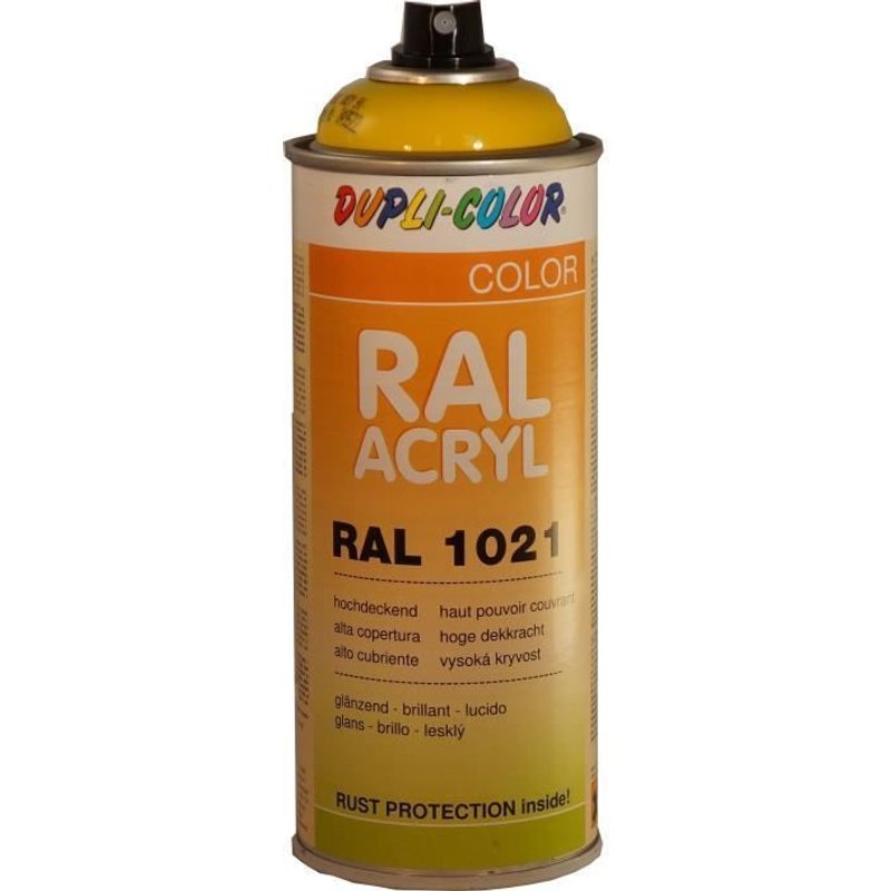 Peinture RAL ACRYL 1021 jaune colza brillant 400 ml DUPLICOLOR - MO349522