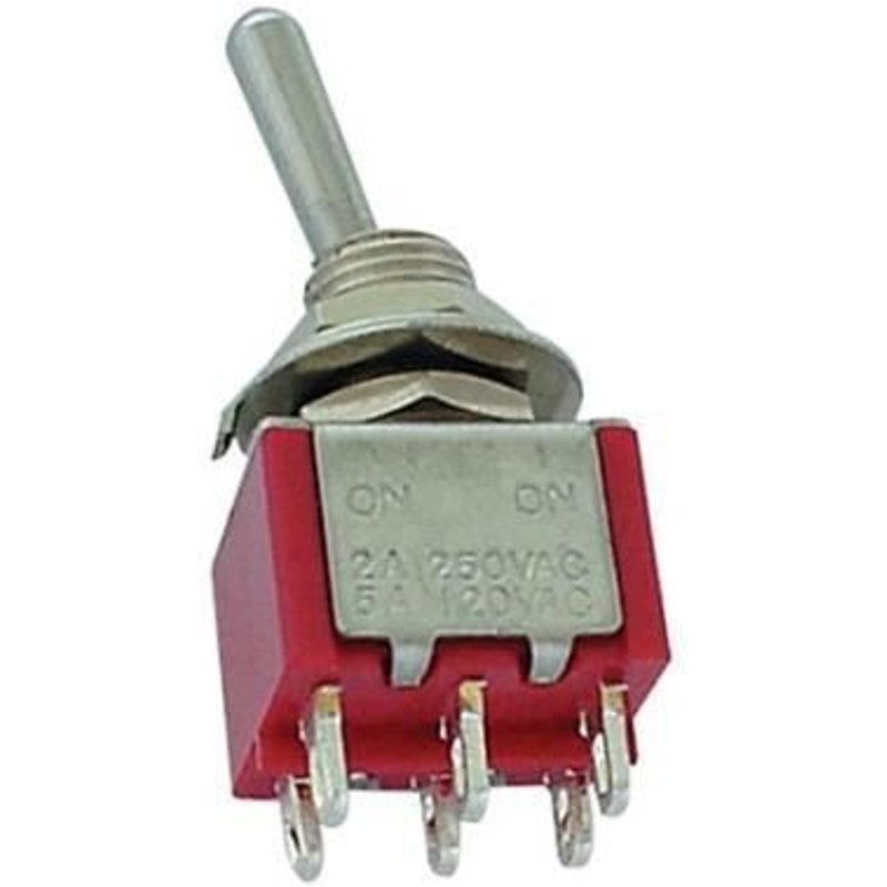 Inverseur vertical dpdt on-on - type pour ci