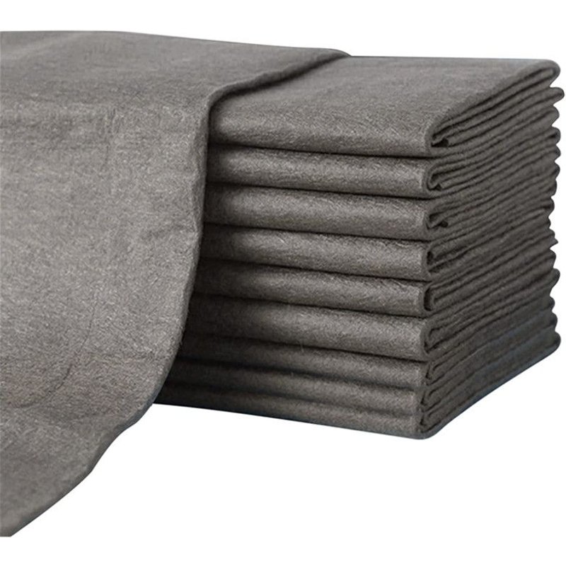 Lot de 10 Chiffon de Nettoyage Magique épaissi, Serviettes en Microfibre, Chiffons De Nettoyage en Microfibre Réutilisables sans Traces (30x30 cm)