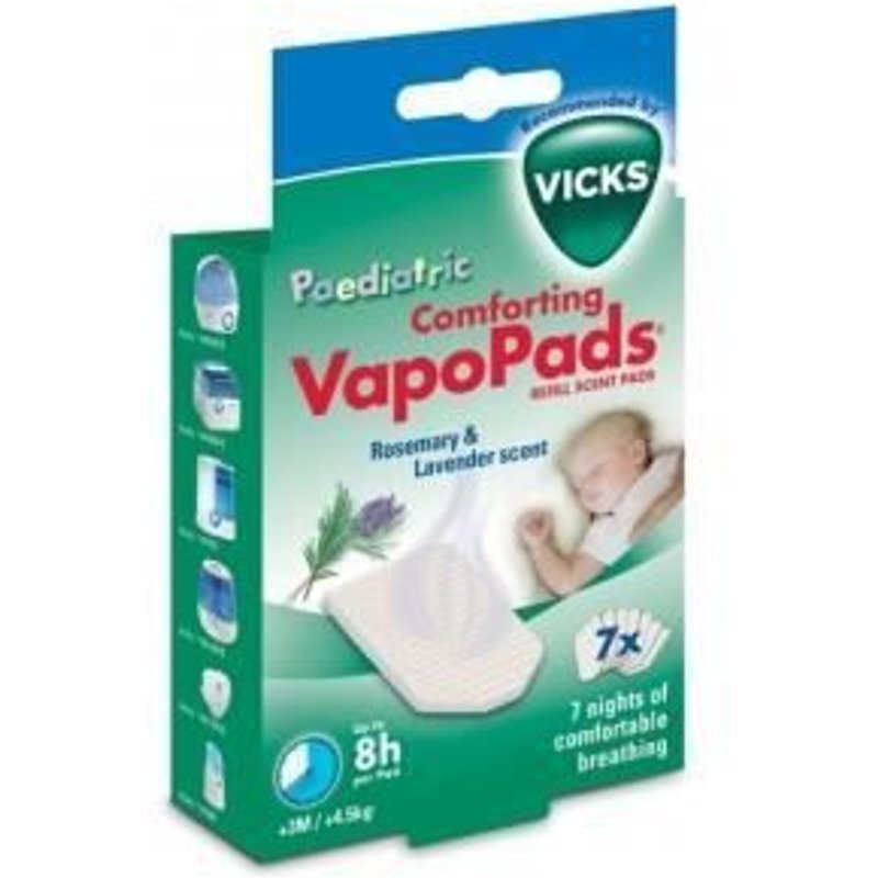 Recharge Humidificateur Vicks Vapopad Romarin Et Lavande Huiles Essentielles-vic003
