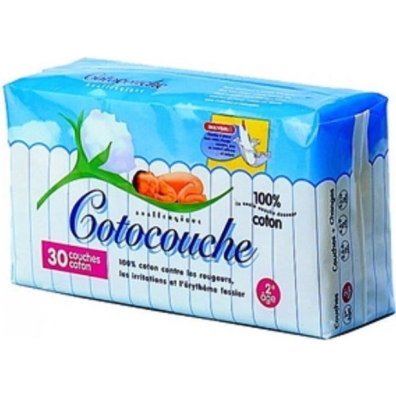 Cotocouche Couches 100% Coton 2e Age 30 Couches