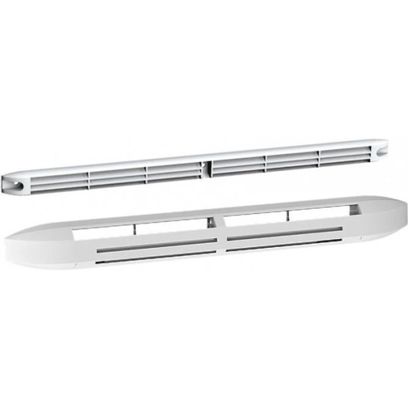 ENTREE D'AIR HYGRO COMPACTE 5/45 + GRILLE FACADE ATTENUATION 34DB GRIS