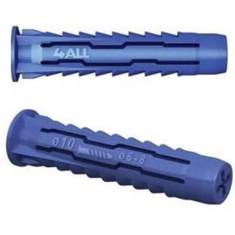 Chevilles nylon multifonctions Ø 10x50 mm - 50 pièces