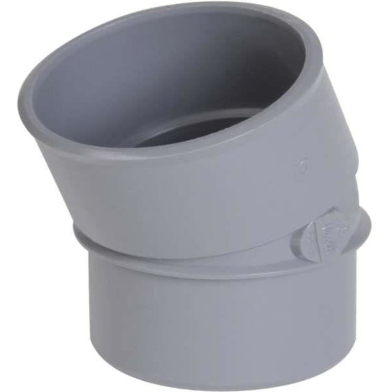 COUDE PVC 20° MALE/FEMELLE DIAMETRE 40MM - NICOLL - 5 PIECES