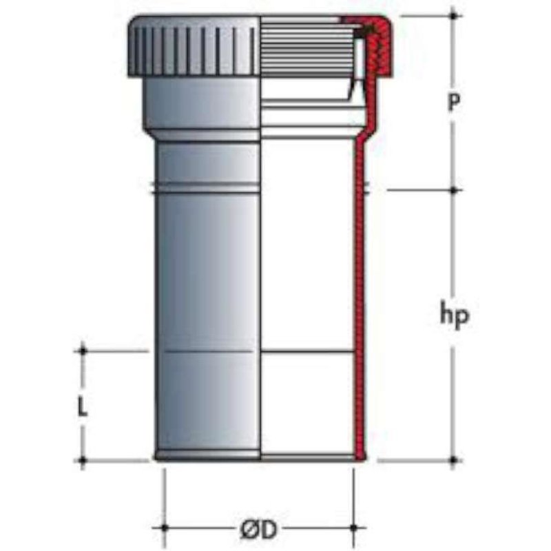 MANCHETTE DE REPARATION HORIZONTALE 23CM FEMELLE DIAMETRE 100CM