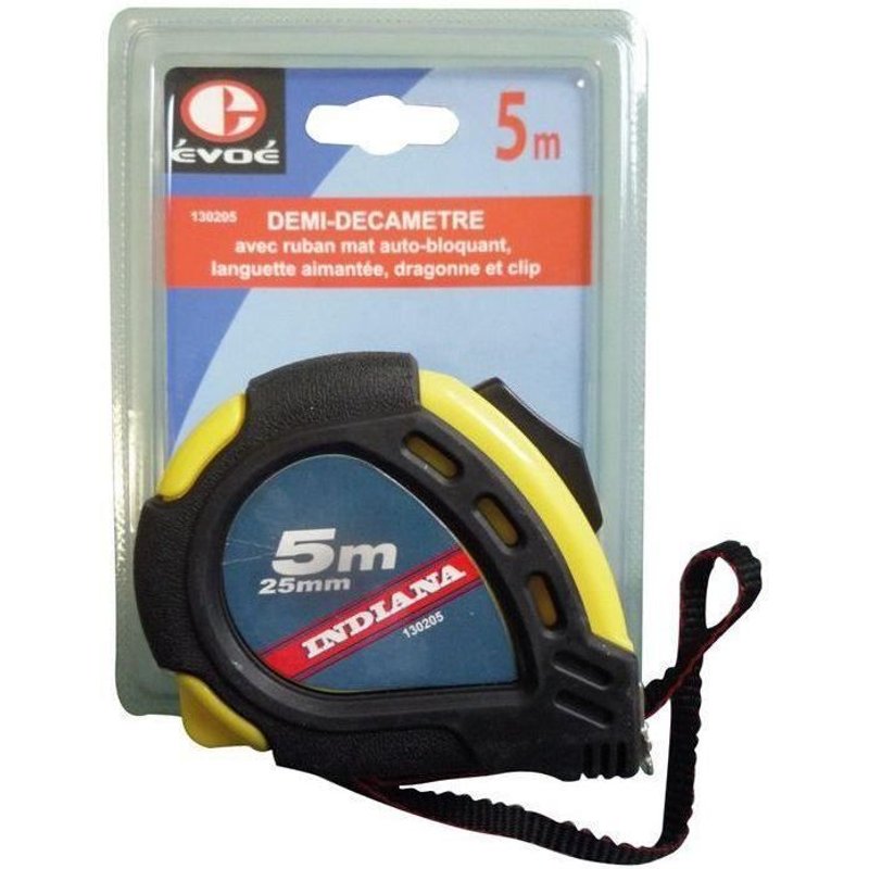 Mètre ruban 5m boitier abs sc