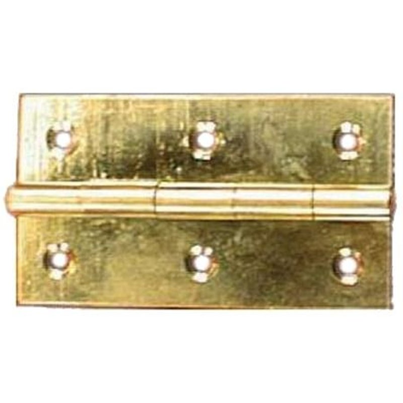 Charnière Rectangulaire Laiton Poli 69/40x25 Mm - Monin - 0691070