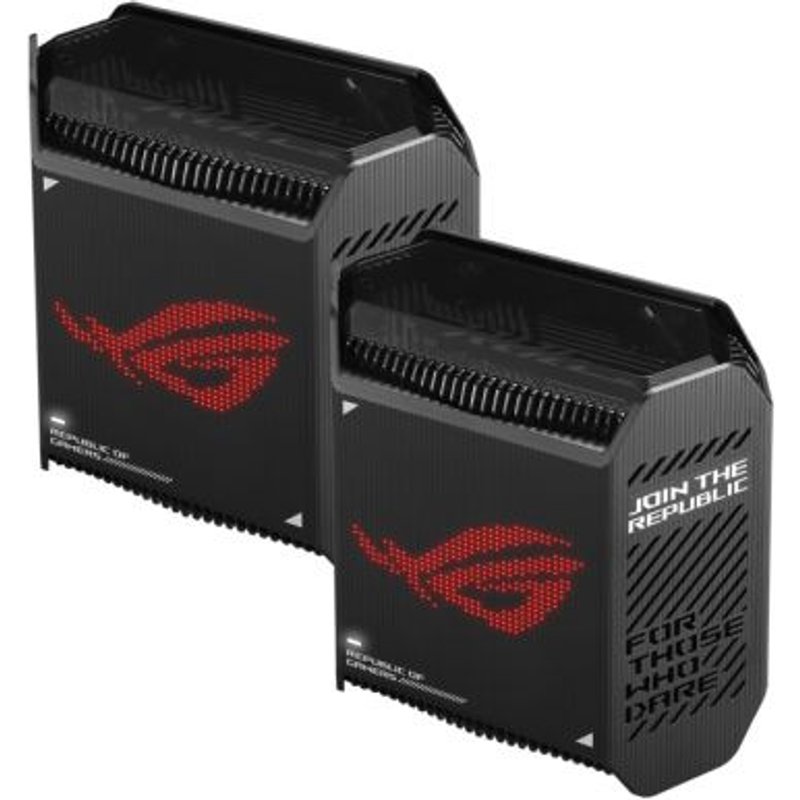 ASUS ROG Rapture GT6 - Système Wi-Fi - (2 routeurs) - jusqu'à 5800 pieds carrés - maillage 1GbE, 2.5GbE - Wi-Fi 6 - Bi-bande