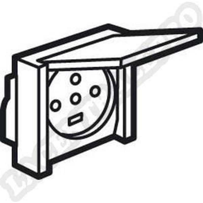 PLEXO 10 PRISE 3P+N+T 20A 380V Socle à encastrer -