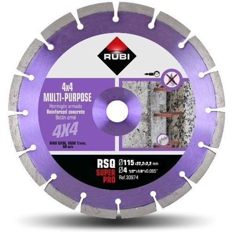Disque de diamant segmenté RUBI STT 'Tout terrain' (230 mm)