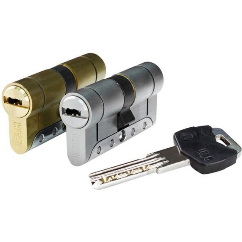 Iridium m irm3535l cylindre en laiton 70mm (35+35mm) long cam 15mm. avec 5 clés de sécurité. ifam