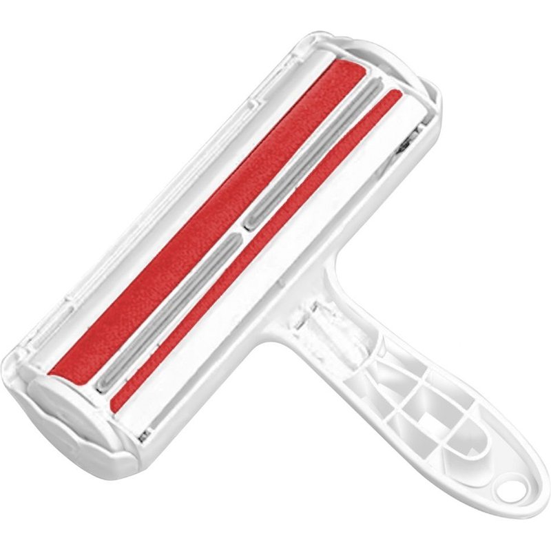 Intirilife Épilateur À Poils D'animaux En Rouge - Rouleau Anti-Peluches Pour Chiens Et Chats, Rouleau Anti-Peluches Réutilisable