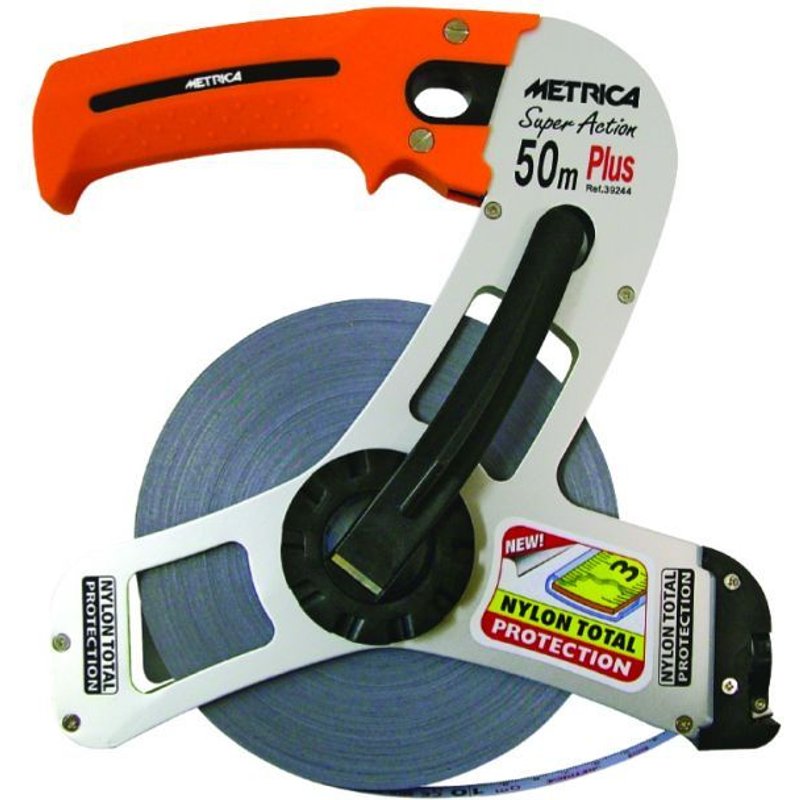 Mesure longue acier Super action Plus METRICA 50m x 13mm - 39244V