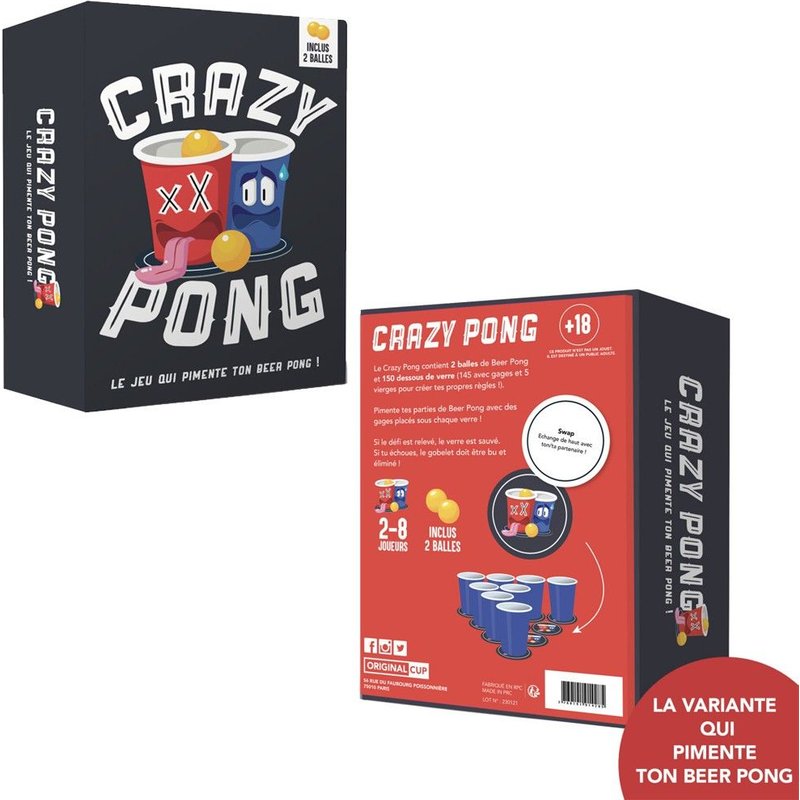 Jeu Humoristique Crazy Pong