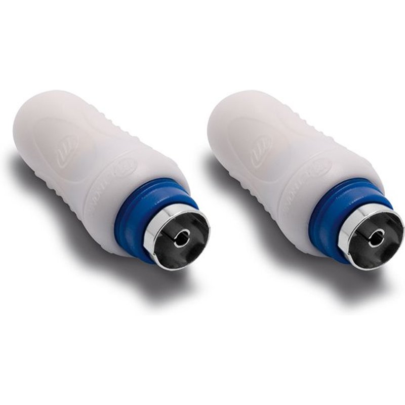 Fiche TV (lot de 2) blind?e 9,52 mm fem.