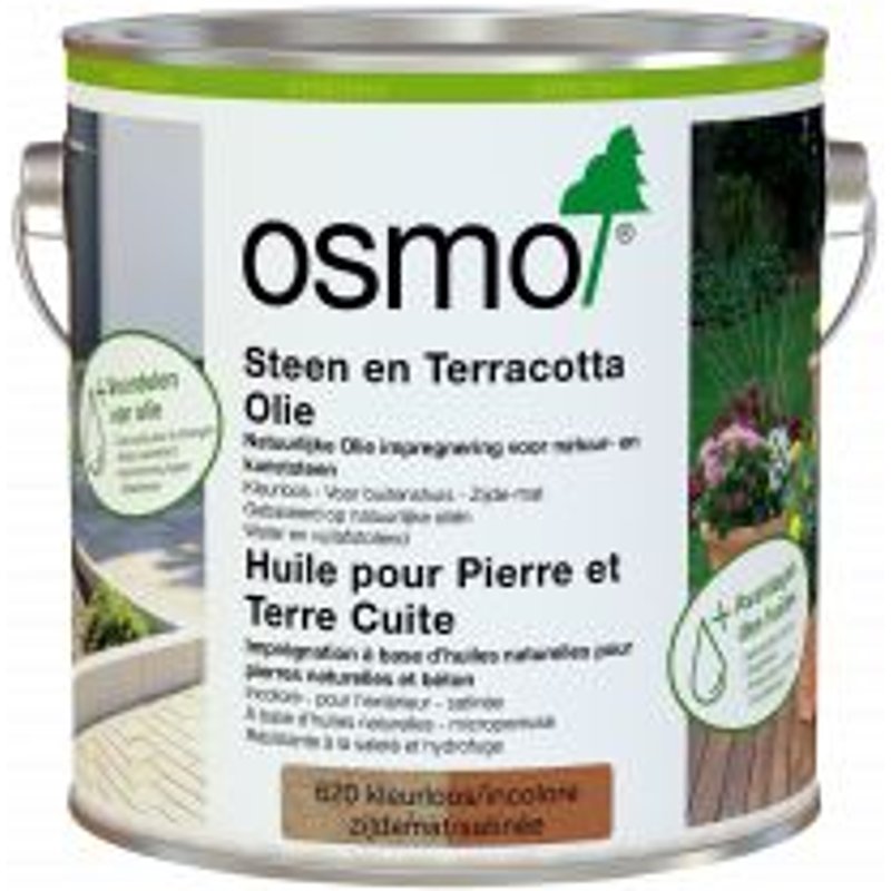 Huile pour pierre et terre Cuite Stein-und Terrakotta-Ă–l incolore Finition : Satin 2,5 L Finition : Satin