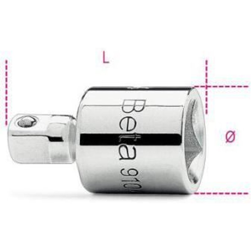 Réducteur Beta carré conducteur femelle 3/8'' et mâle 1/4ââ