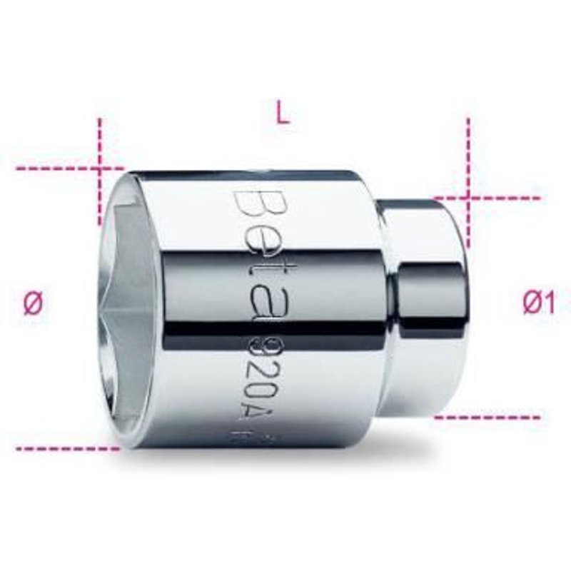 Douille 6 pans 1/2'' Beta 13mm