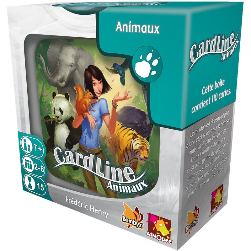 Asmodee Cardline Animaux (Boîte Métal)
