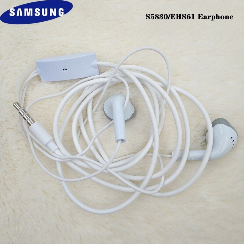 Écouteurs d'origine SAMSUNG S5830/EHS61 écouteurs intra-auriculaires filaires avec micro pour Samsung Galaxy S10 S9 S8 Plus S10e A30 A40 A50 A70 3.5mm