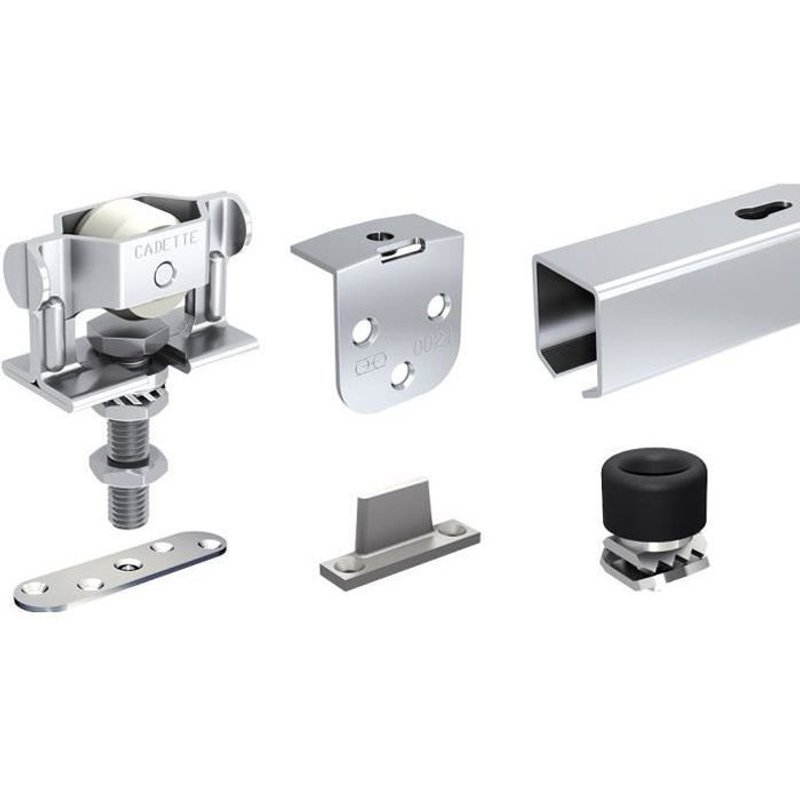 Système pour porte coulissante droite de 40 kg CADETT 185 Mantion - Longueur 1,85 m