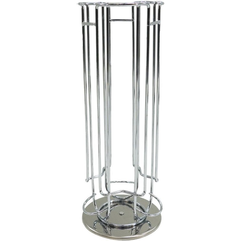 Fackelmann 42165 Porte capsule Dolce Gusto, porte dosette Dolce Gusto, Distributeur de caspule Dolce Gusto, Acier chromé, 32,6 x 12,5 cm