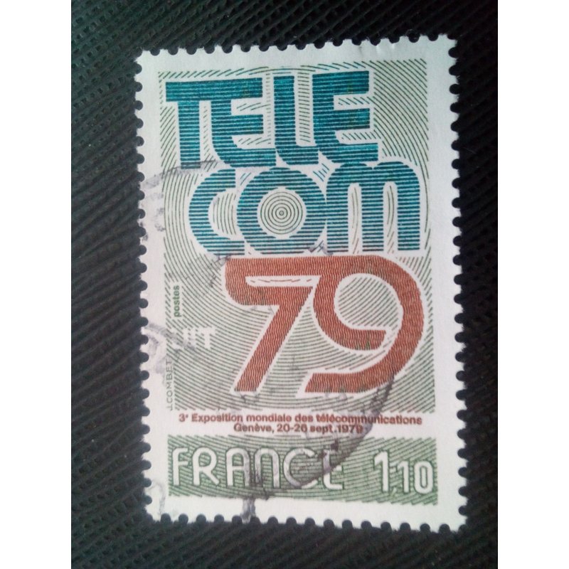 Timbre France Y T 2055 Telecom 79 - 3ème Exposition Mondiale Des Télécommunications 1979 ( 060207 )*
