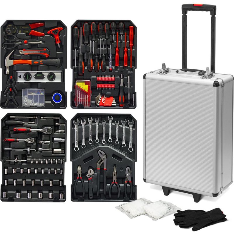 Trolley multi outils 820pcs avec poignée téléscopique - Constructor