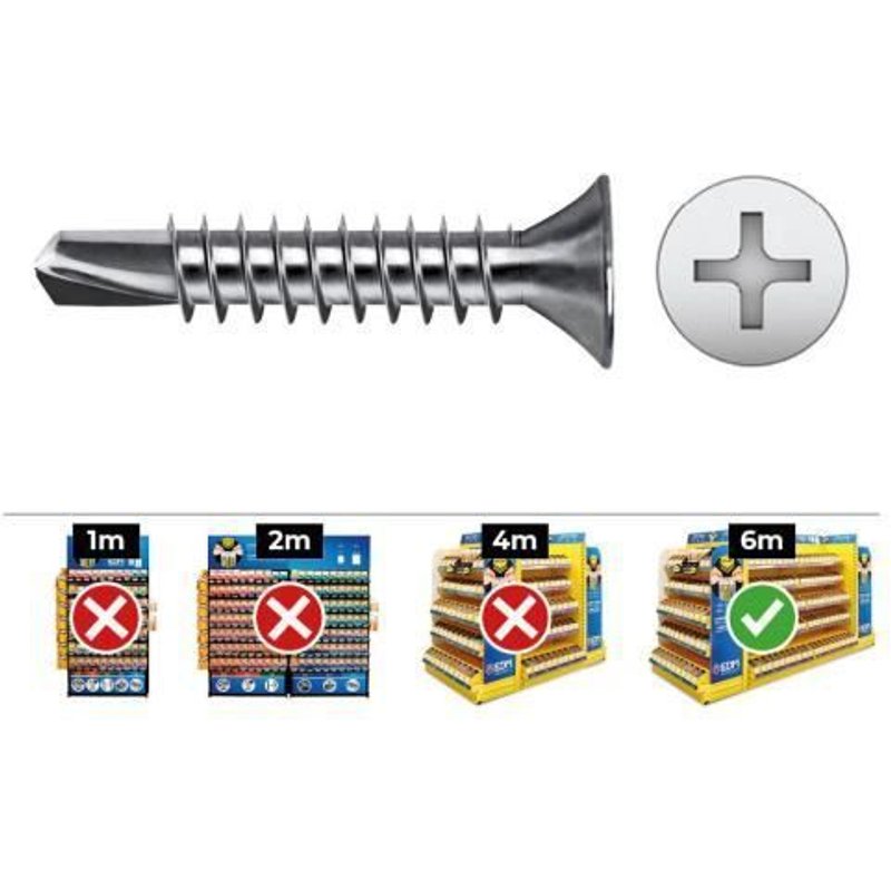 GENERIQUE - Mèche Frais. Philips Din 7504p 3,9x32 Zinc Plat. Boîte 250 Uni. Celo