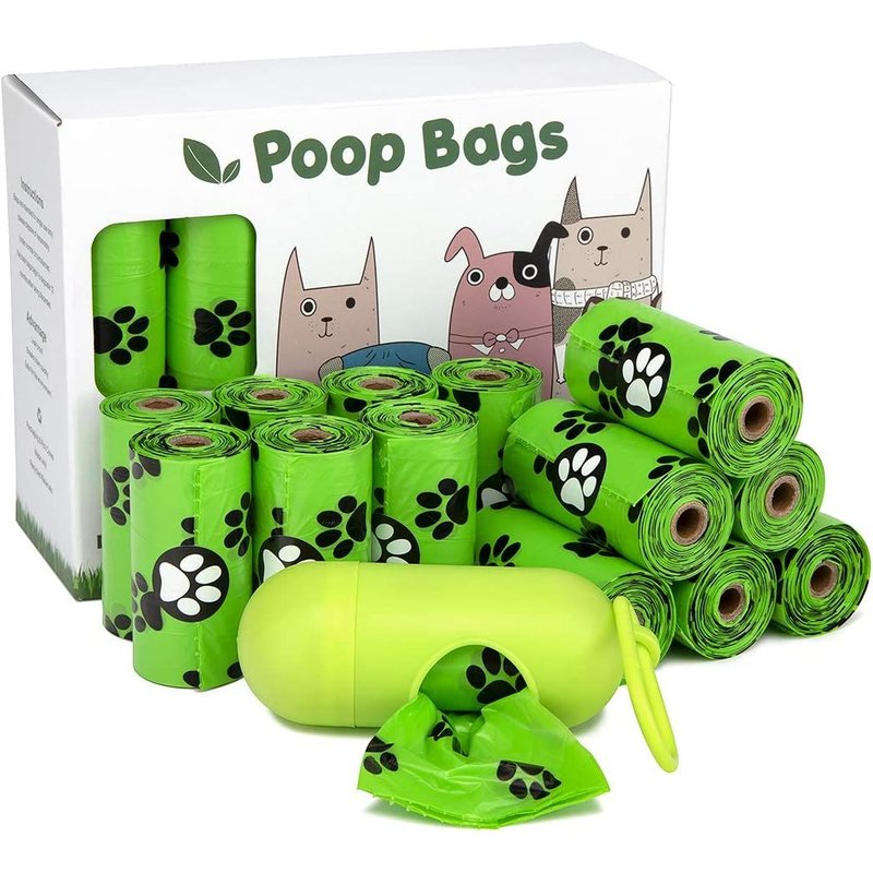 16pièces Sac Chien ,Sacs De Merde Compostables,23*33cm,Sac À Déchets Biodégradable Étanche Pour Chien Avec 1 Distributeur De Sac(Style Plus Épais)