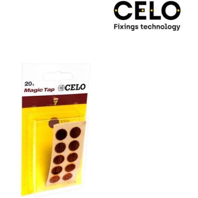 Boite 10 blisters de 20 cache-vis adhésifs din / ref mtap couleur chene - celo.