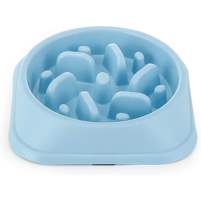 Gamelle Anti Glouton Chien Gamelle D'alimentation Lente Avec Base Antidérapante,Prolongez Le Temps D'alimentation Pour Prévenir Diverses Maladies Causées Par Une Alimentation Rapide (Bleu)
