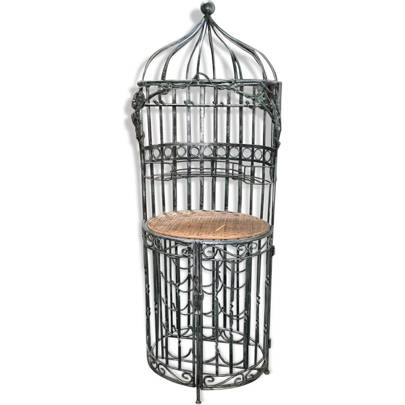 Bar Porte Bouteilles En Fer Forg Vert