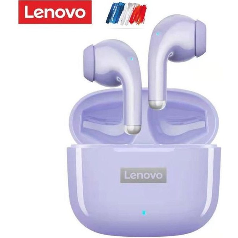 Écouteurs sans fil Bluetooth Lenovo lp40 pro - violet