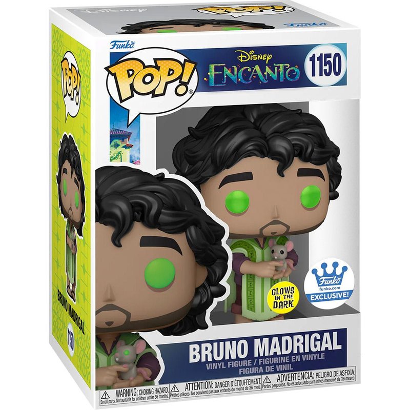Figurine Funko Pop - Encanto : La Fantastique Famille Madrigal N°1150 - Bruno Madrigal - Glow In The Dark (68506)